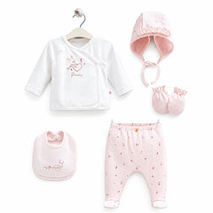 Coffret naissance Love Bunny 5 pcs coton