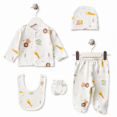 Pack naissance King of the Jungle 5 pcs coton