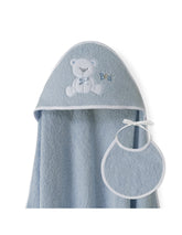 Interbaby - Coffret Cape de bain 1 bavoir 1mx1m Mod oso Lazo Petrol