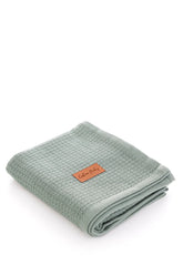 Couverture Unie Coton piqué 100x115 cm - Icerberg Green