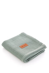 Couverture Unie Coton piqué 100x115 cm - Icerberg Green