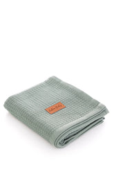 Couverture Unie Coton piqué 100x115 cm - Iceberg