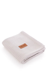 Couverture unie coton 100x115 cm - Stone