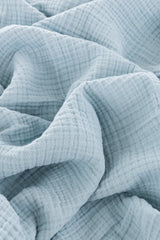 Couverture mousseline 4 Layers 120x120 cm - Bleu ciel