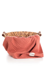 Couverture en mousseline 4 Layers 120x120 cm - Brick