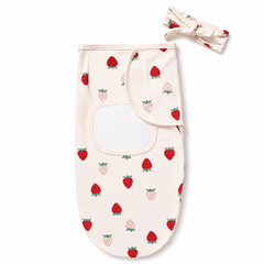 Swaddle (Gemmat) Fraise avec serre tête scratch
