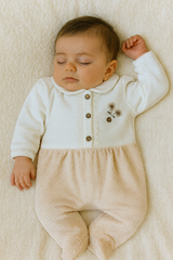 Grenouillère jolies fleurs duo classy girl velours