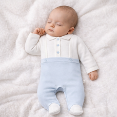 Grenouillère unie 3 boutons 1 pcs coton