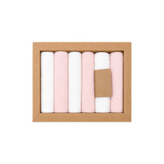 Coffret 6 serviettes absorbantes unies coton 20x20 cm