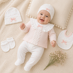 Pack naissance multi nœuds classy girl 5 pcs coton