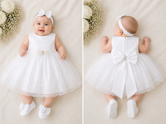 Coffret ROBE avec accessoires "Sbou3" White style 5 pcs