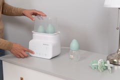 Stérilisateur et chauffe biberon double 4 en 1 Handy mint - Kikkaboo
