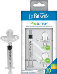 Distributeur de médicaments liquides Dr Brown's Tailles 0-6 mois et 6-18 mois +