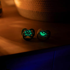 Dr. Brown's sucettes Advantage Glow-in-the-Dark blue dark 0-6 mois