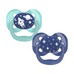 Dr. Brown's Lot de 2 Sucettes Advantage 0-6M - Bleu & Vert