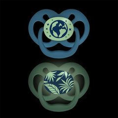 Dr. Brown's Advantage Glow-in-the-Dark Pacifiers, Ages 6-18