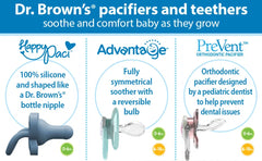 Dr Brown’s Lot de deux Sucettes Advantage Etoile Rose 0-6m