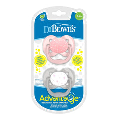 Dr Brown’s Lot de deux Sucettes Advantage Etoile Rose 0-6m