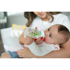 Dr Brown's Biberon 150 ml Cole large - Lapin des bois rose 0m+