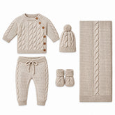 Coffret naissance triko 5 pcs uni K3209