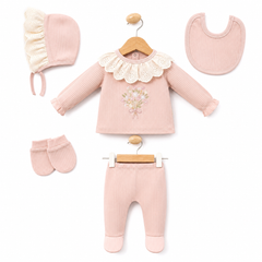 Pack naissance bouquet fleury 5 pcs coton