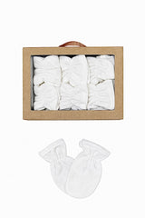 Coffret pack de 6 paires de moufles duo ekru unisexe