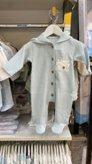 Grenouillère capuche lapinou trio 1 pcs coton