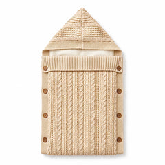 Nid d'ange tricot molletonné Beige - 0m+