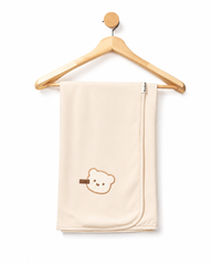 Couverture coton Nounours Pocket 80x90 cm