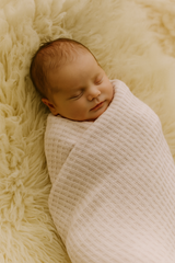 Couverture Triko légère 85x95 cm - Rose