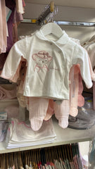 Pack naissance Little baby girl classy 5 pcs coton