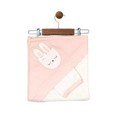 Cape de bain Lapine dort 80x90 cm