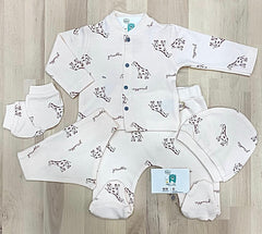 Pack naissance Girafe 5 pcs unisexe coton bio