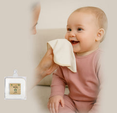 Pack de 10 serviettes coton Bio ekru 28x28 cm