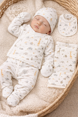 Pack naissance 5 pcs Dinos avec 1 couverture coton