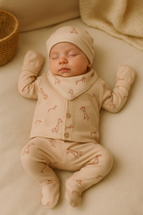 Pack naissance Girafe 5 pcs unisexe coton bio