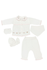 Pack naissance jolies fleurs mousseline très leger 5 pcs