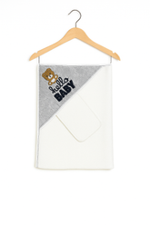 Cape de bain Hello Baby 1 gant 85x85 cm 0m+