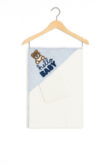 Cape de bain Hello Baby 1 gant 85x85 cm 0m+