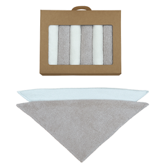 Coffret 6 serviettes absorbantes unies coton 20x20 cm