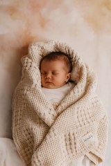 Couverture gaufrée 90x100 cm - Beige