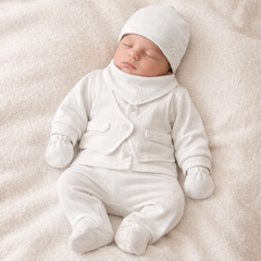 Pack naissance effet gilet super classy boy 5 pcs coton