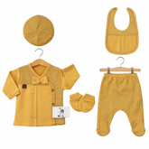 Pack naissance baby boy uni nœud centé 5 pcs