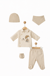 Pack naissance Gentlemen Bear 5 pcs coton
