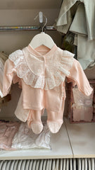 Pack naissance unie classy girl 5 pcs coton