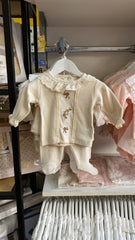 Pack naissance fleurs centrées coton 5 pcs