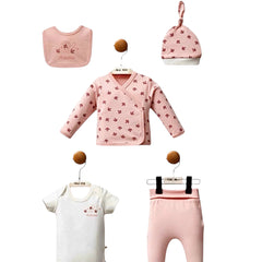 Coffret naissance Yaprak girly 5 pcs coton