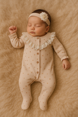 Grenouillère Natural 1 bandana coton