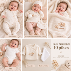 Coffret naissance Tiny organic 10 pcs coton