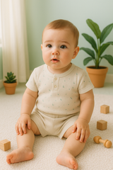 Tenue Lunes t shirt short unisexe 2 pcs coton